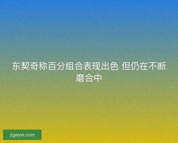 东契奇称百分组合表现出色 但仍在不断磨合中